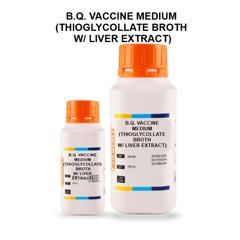 B.Q. Vaccine Medium (Thioglycollate Broth W/ Liver Extract)